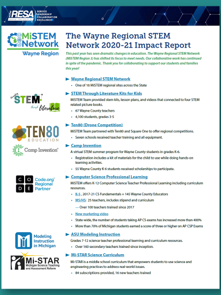 MiStem-Regional-Impact-Report-2021-cover